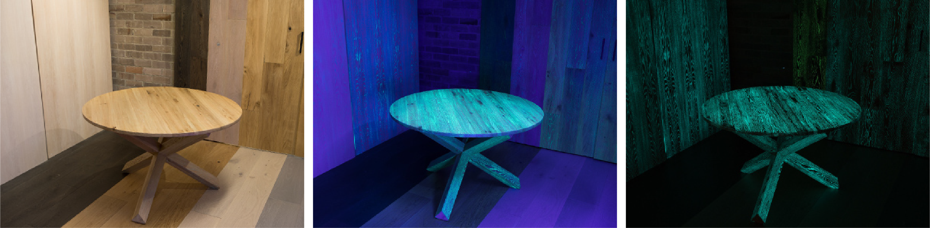 Round oak Glowood Table